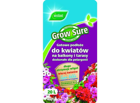 Podłoże do kwiatów na balkony i tarasy z formułą R+ 20 l Westland