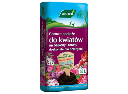 Podłoże do kwiatów na balkony i tarasy z formułą R+ 50 l Westland