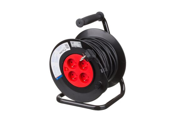 Przedłużacz bębnowy 4 gniazda 25 m 3 x 1,0 H05VV-F