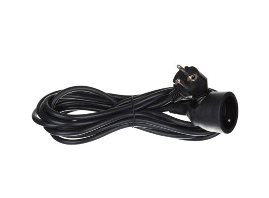 Przedłużacz 1 gniazdo 1,5 m czarny