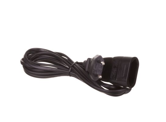 Przedłużacz Euro 3 m czarny