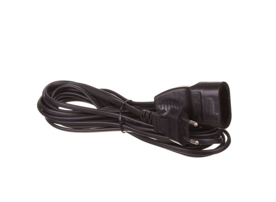 Przedłużacz Euro 5 m czarny