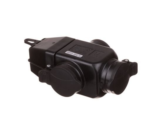 Rozgałęźnik ogrodowy potrójny guma IP44