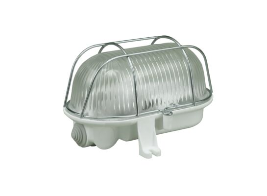 Oprawa oświetleniowa 60 W owalna metalowa kratka