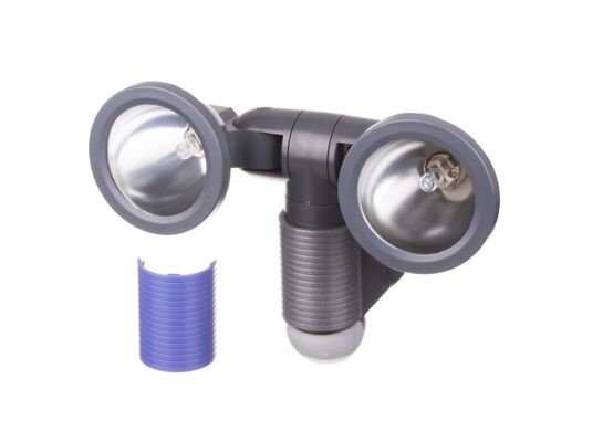 Oprawa oświetleniowa 2 x G9 75 W z czujnkiem ruchu szaro-grafitowa