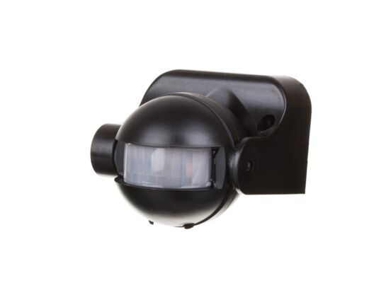 Czujnik ruchu 180° natynkowy czarny