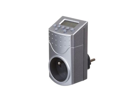 Programator czasowy tygodniowy srebrny