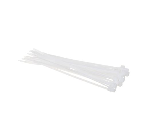 Taśma kablowa biała 150 x 3,6 mm 25 sztuk