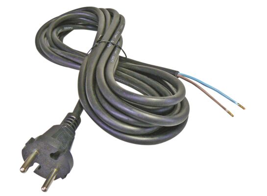 Przewód przyłączeniowy guma 2 x 1,0 mm 5 m czarny