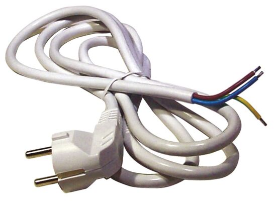 Przewód przyłączeniowy PVC 3 x 1,0 mm 5 m biały