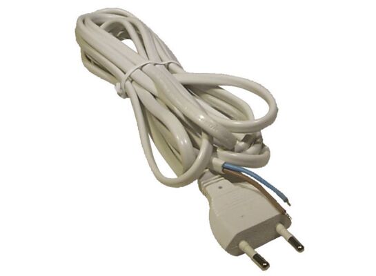 Przewód przyłączeniowy PVC 2 x 0,75 mm 2 m biały