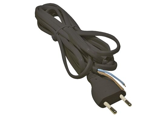 Przewód przyłączeniowy PVC 2 x 0,75 mm 2 m czarny