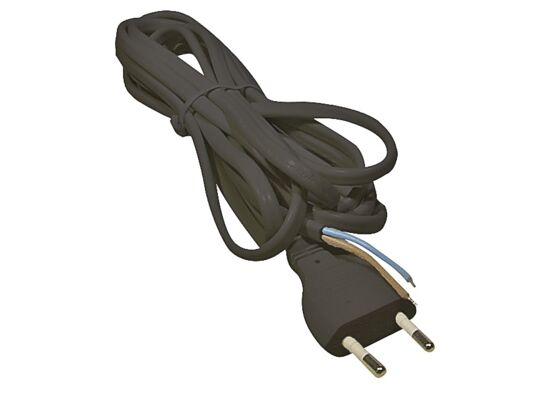 Przewód przyłączeniowy PVC 2 x 0,75 mm 3 m czarny