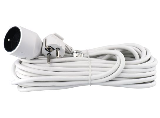 Przedłużacz 1 gniazdo 10 m biały