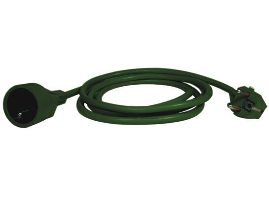 Przedłużacz 1 gniazdo 3 m zielony