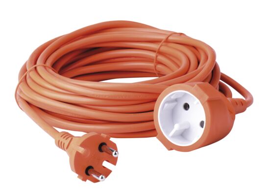 Przedłużacz ogrodowy 2 x 1 mm 1 gniazdo 10 m pomarańczowy