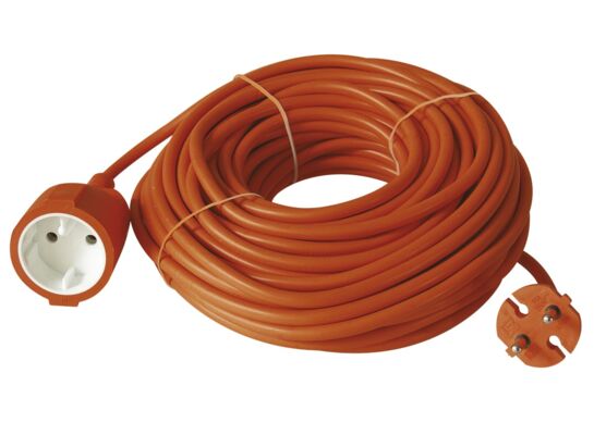 Przedłużacz ogrodowy 2 x 1 mm 1 gniazdo 15 m pomarańczowy