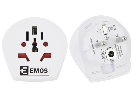 Adapter podróżny biały P0055 SCHUKO