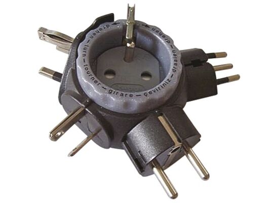 Adapter podróżny czarny