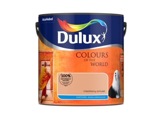 Farba lateksowa Dulux Kolory Świata Miedziany Amulet 2,5 l