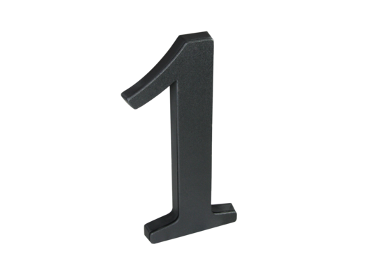 Cyfra 1, 19 cm tworzywo sztuczne czarna