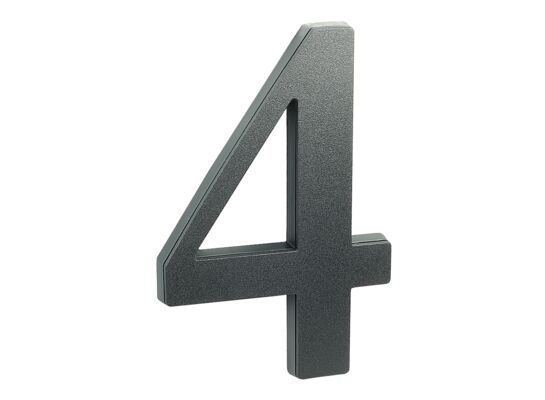 Cyfra 4, 19 cm tworzywo sztuczne czarna