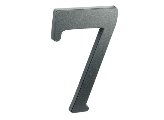 Cyfra 7, 19 cm tworzywo sztuczne czarna