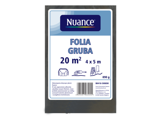 Folia budowlana gruba 4 x 5 m Nuance