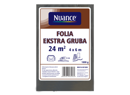 Folia budowlana ekstra gruba 4 x 6 m Nuance