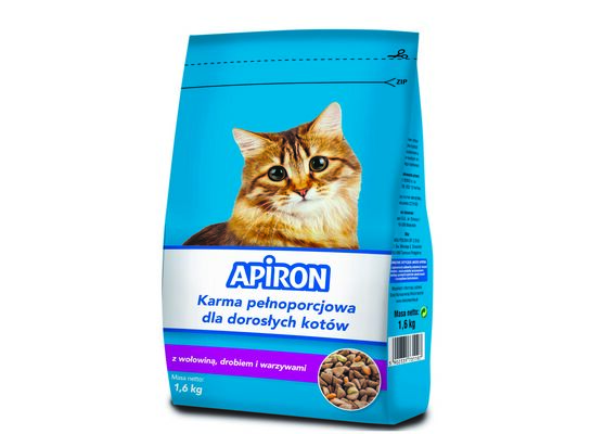 Karma sucha dla kota wołowina / drób / warzywa 1,6 Apiron 