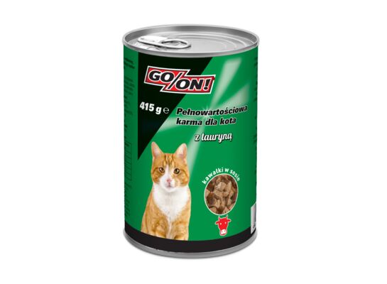 Karma dla kota z wołowiną w sosie 415 g GO/ON!