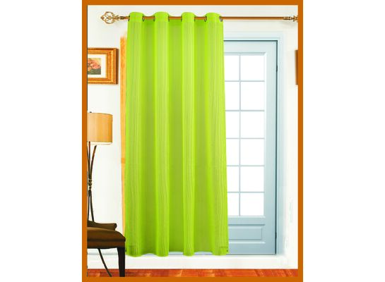 Zasłona PLATI zielona 140 x 250 cm Lasher