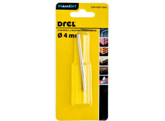 Otwornica z nasypem diamentowym 4 mm Drel