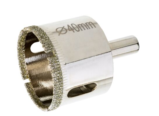 Otwornica z nasypem diamentowym 40 mm Drel