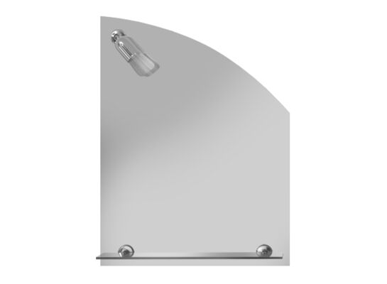 Lustro Sail 4 z kinketem i półką 53 x 63 cm