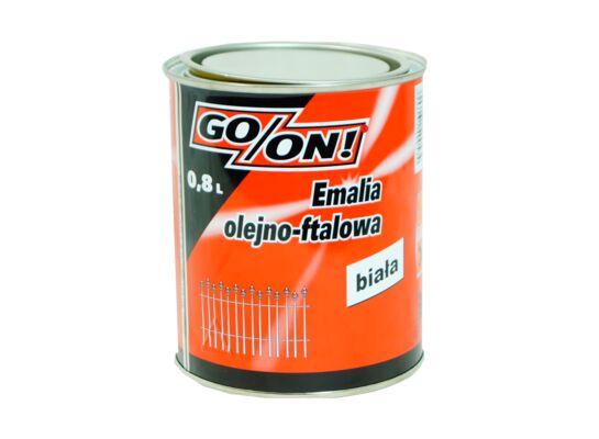 Emalia olejno-ftalowa biała 0,8 l GO/ON!
