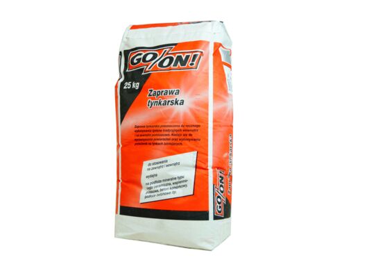 Zaprawa tynkarska do stosowania wewnątrz 25 kg GO/ON!