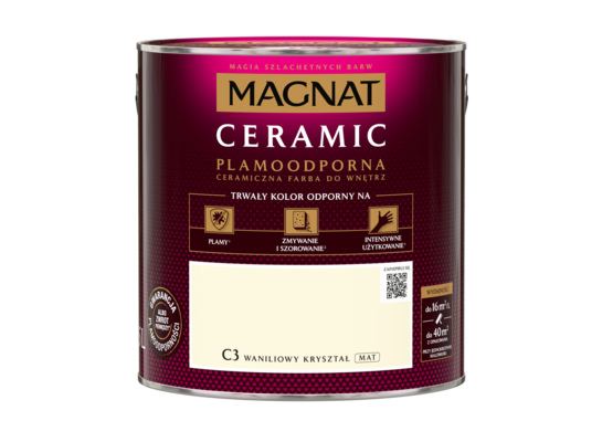Farba ceramiczna waniliowy kryształ C3 2,5 l Magnat