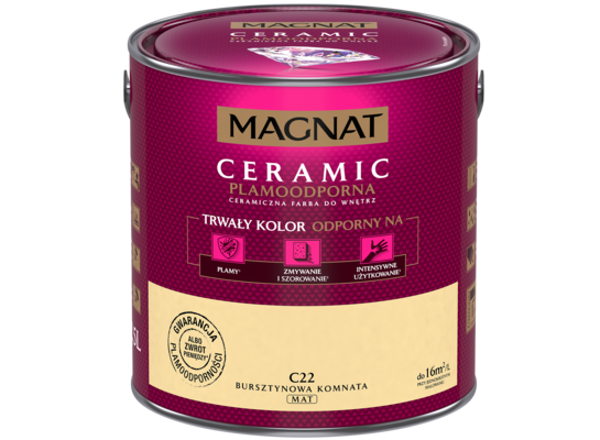 Farba ceramiczna MAGNAT Ceramic bursztynowa komnata C22 2,5 l