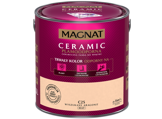 Farba ceramiczna wyszukany aragonit C25 2,5 l Magnat