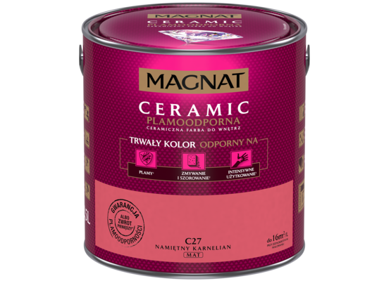 Farba ceramiczna MAGNAT Ceramic namiętny karneol C27 2,5 l