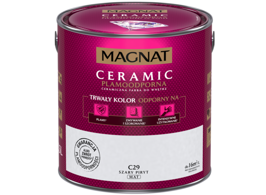 Farba ceramiczna szary piryt C29 2,5 l Magnat