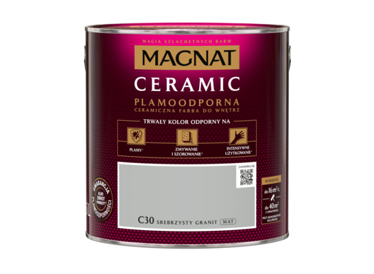 Farba ceramiczna srebrzysty granit C30 2,5 l Magnat