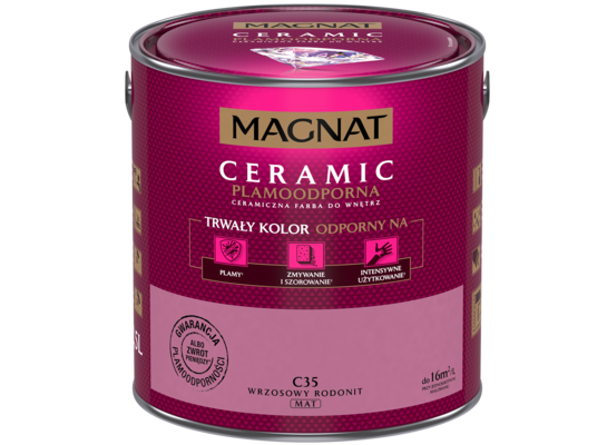 Farba ceramiczna MAGNAT Ceramic wrzosowy rodonit C35 2,5 l