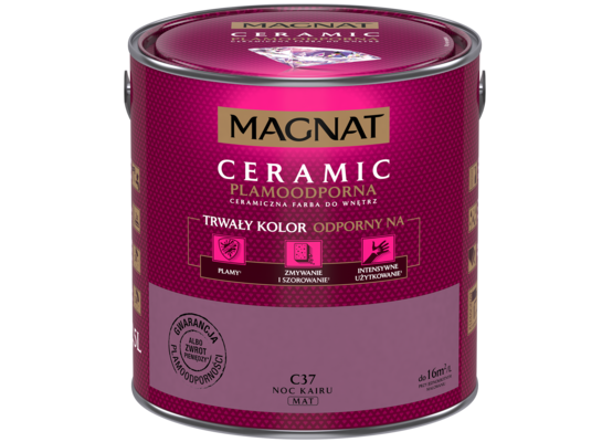 Farba ceramiczna MAGNAT Ceramic noc Kairu C37 2,5 l
