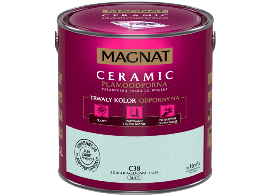 Farba ceramiczna szmaragdowa toń C38 2,5 l Magnat