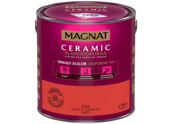 Farba ceramiczna MAGNAT Ceramic ognisty karneol C52 2,5 l