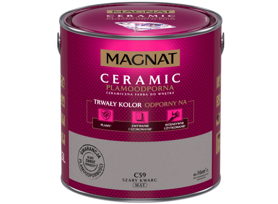 Farba ceramiczna szary kwarc C59 2,5 l Magnat