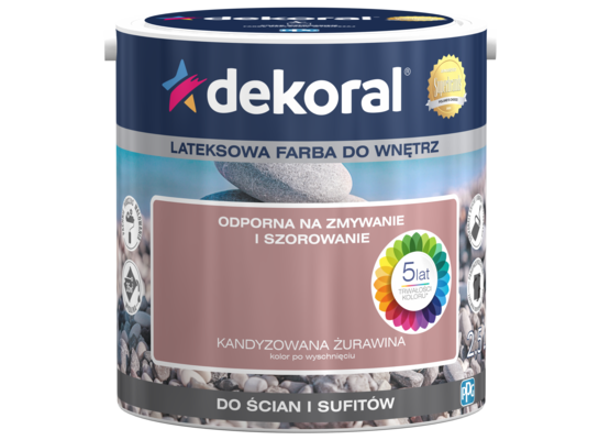 Farba lateksowa AKRYLIT W Kandyzowana Żurawina 2,5 l Dekoral