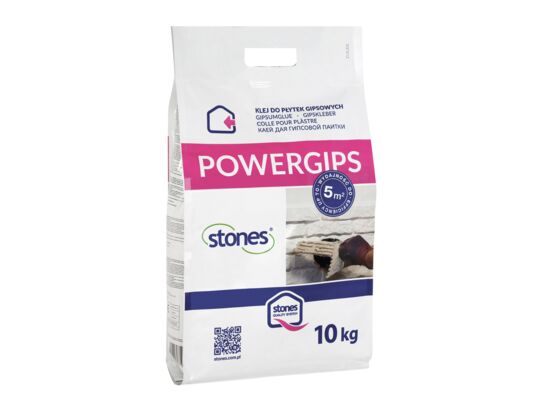 Klej Powergips - worki 10 kg Stones